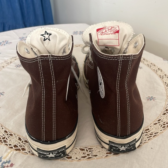 Brown hi top converse all stars 10.5 - Picture 4 of 5